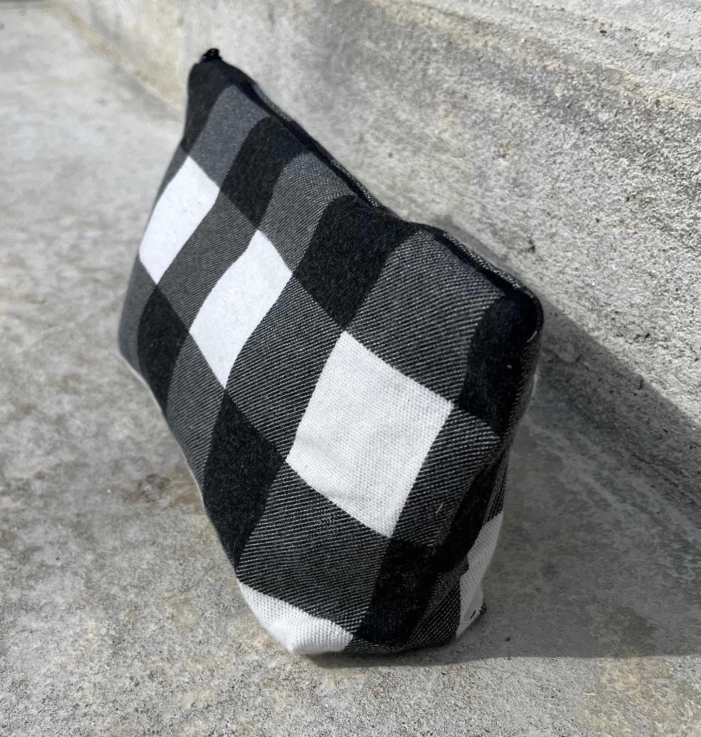 Trousse rayure noir et blanc
