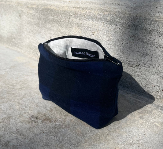 Trousse bleu noir