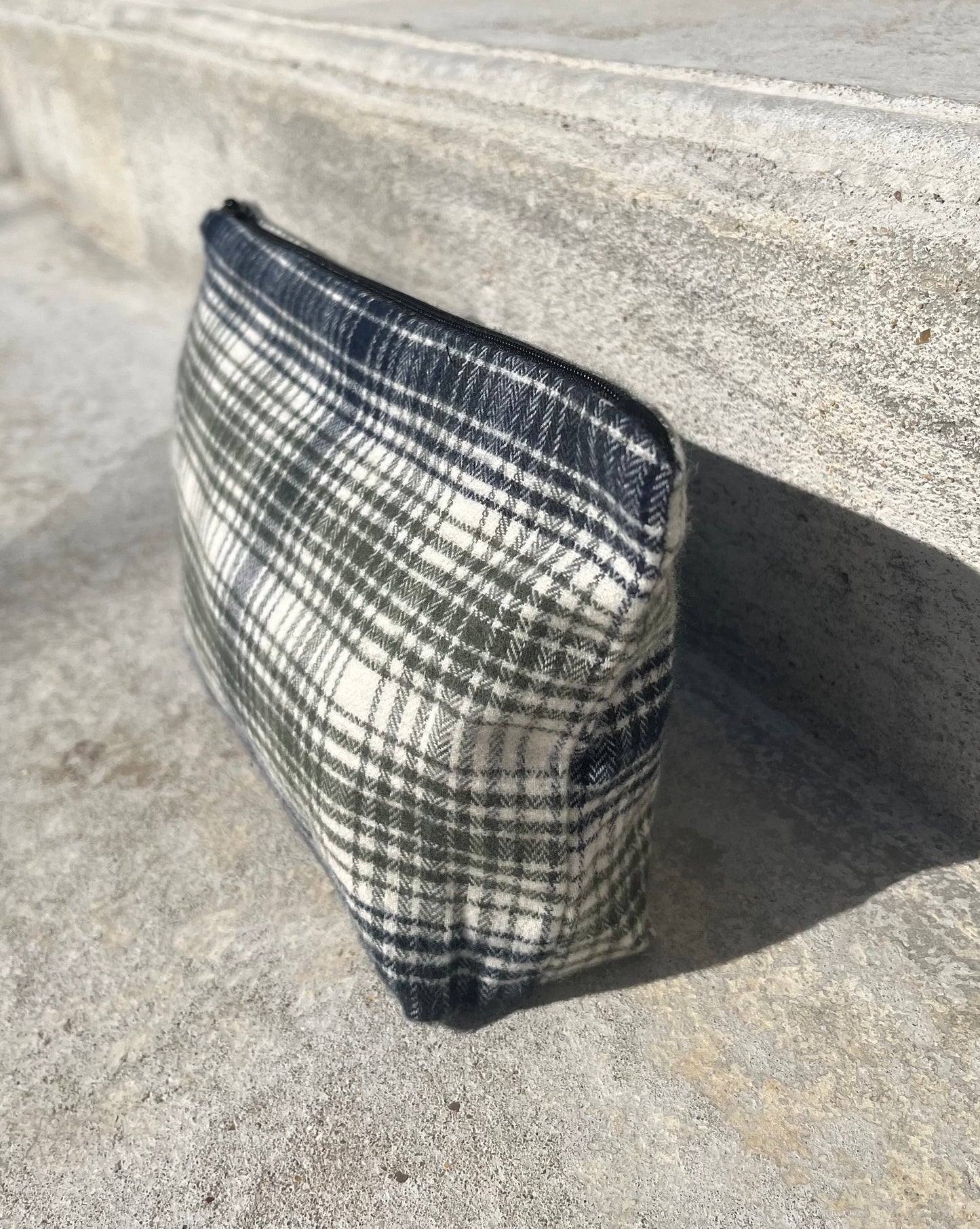 Trousse vert et bleu